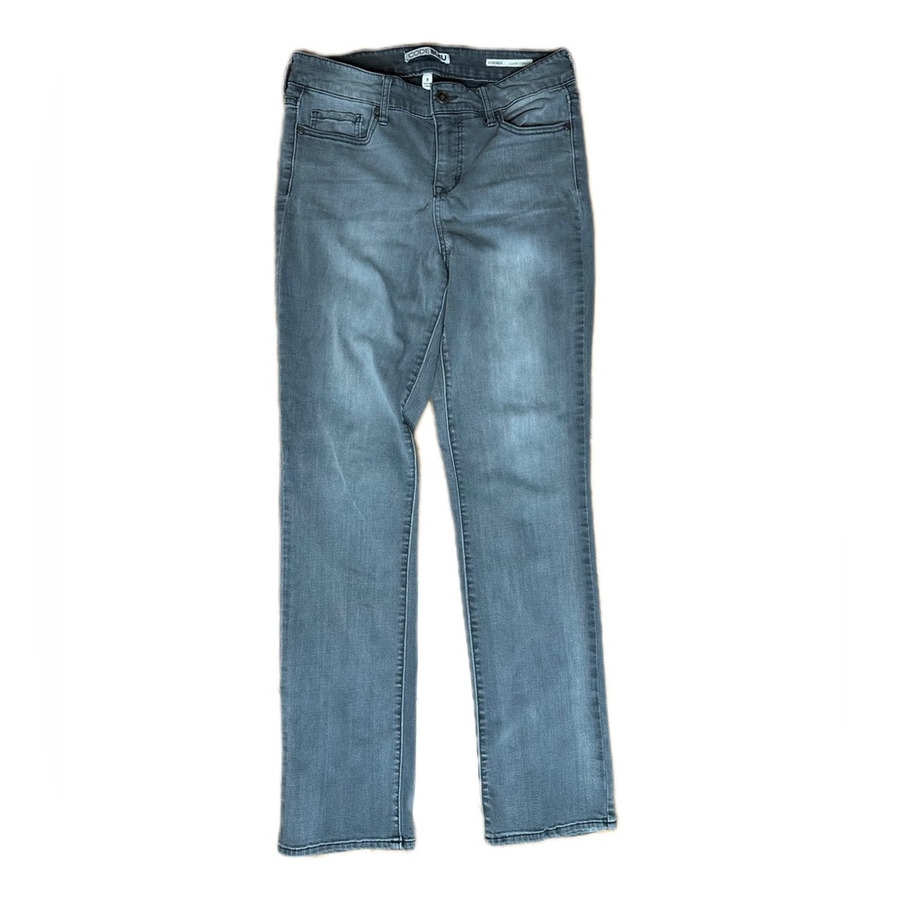 Code Bleu Women's Gray Straight Fit Jeans Size 8